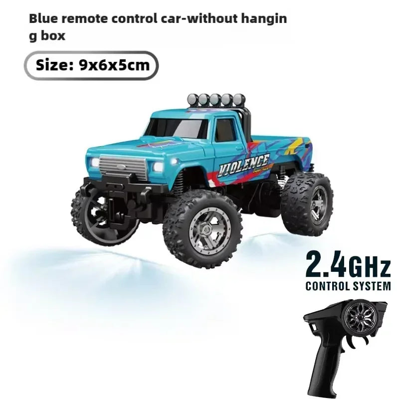 RC 1/64 Speed Mini Off-Road Climbing Car Alloy Cool Appearance Light Shock Absorption Children'S Toy Gift