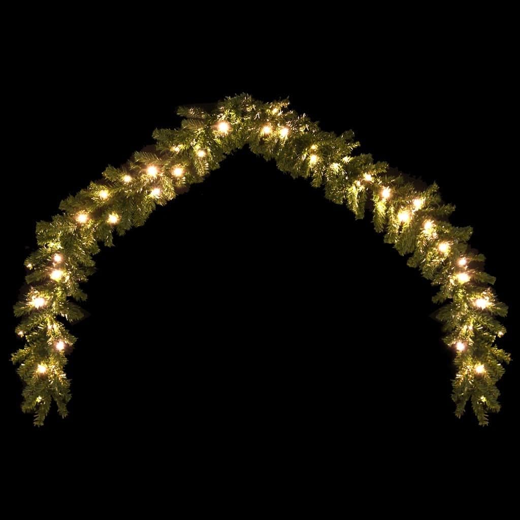 Christmas Garland with LED Lights – 32.8ft Sparkling Holiday Décor to Enchant Your Home & Outdoor Spaces
