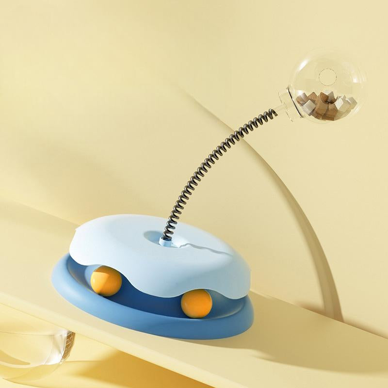 Cat Treat Dispenser - Interactive Puzzle Toy for Cats & Dogs, Includes Ball Toy, Cat Puzzle Toy for Indoor Cats, Cat Treat Puzzle, Cat Toys
