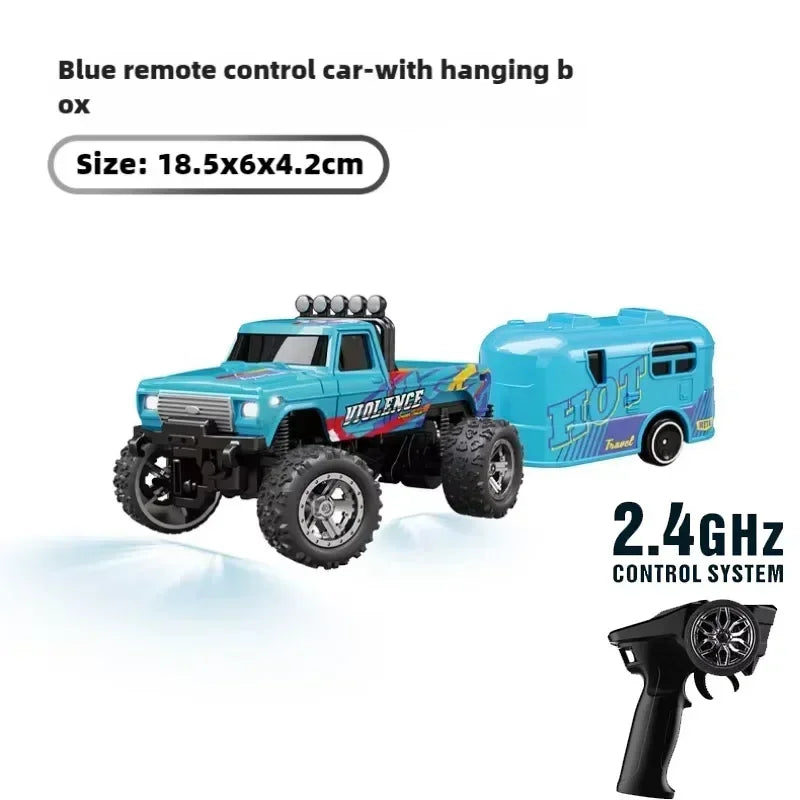 RC 1/64 Speed Mini Off-Road Climbing Car Alloy Cool Appearance Light Shock Absorption Children'S Toy Gift