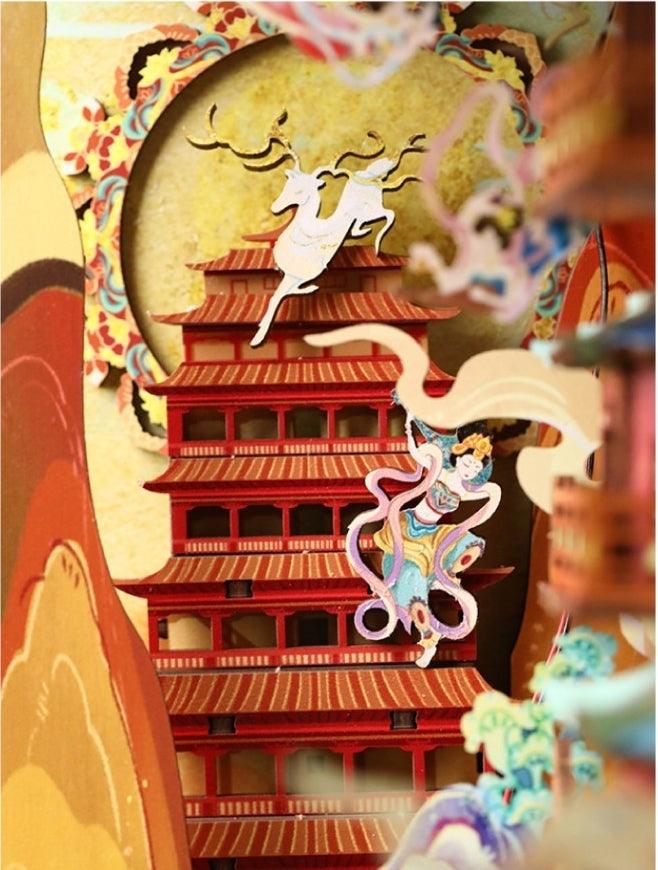 Flying Apsaras - DIY Wooden Book Nook Kit