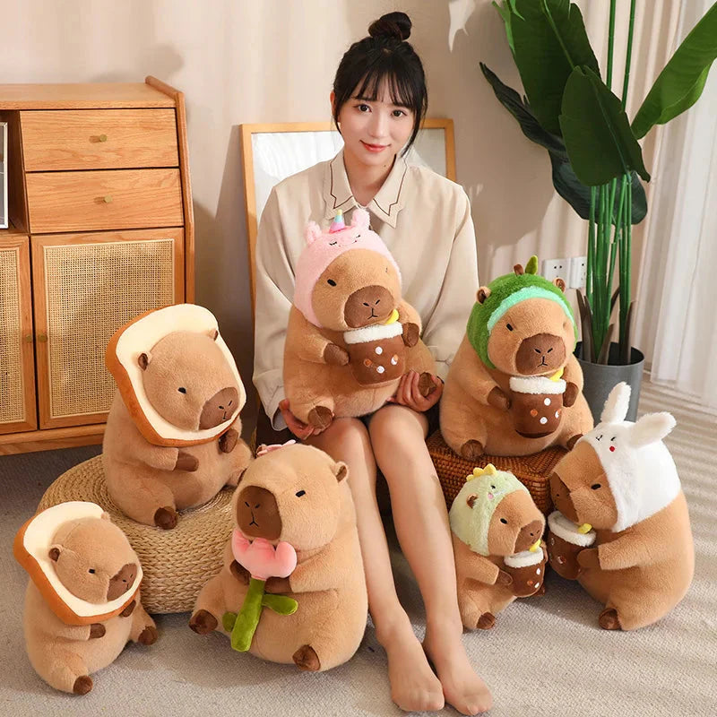 Baby Kawaii Capybara Dress-up Plushies