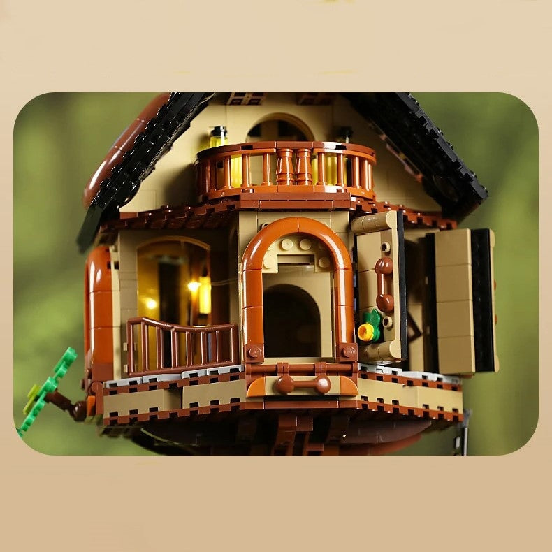 Barneys Secret Hideout Tree House Building Blocks LED Light