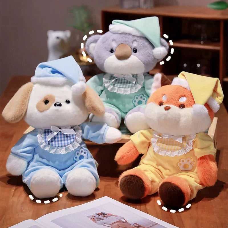Bedtime Fox Koala Dog Pajama Party Plushies
