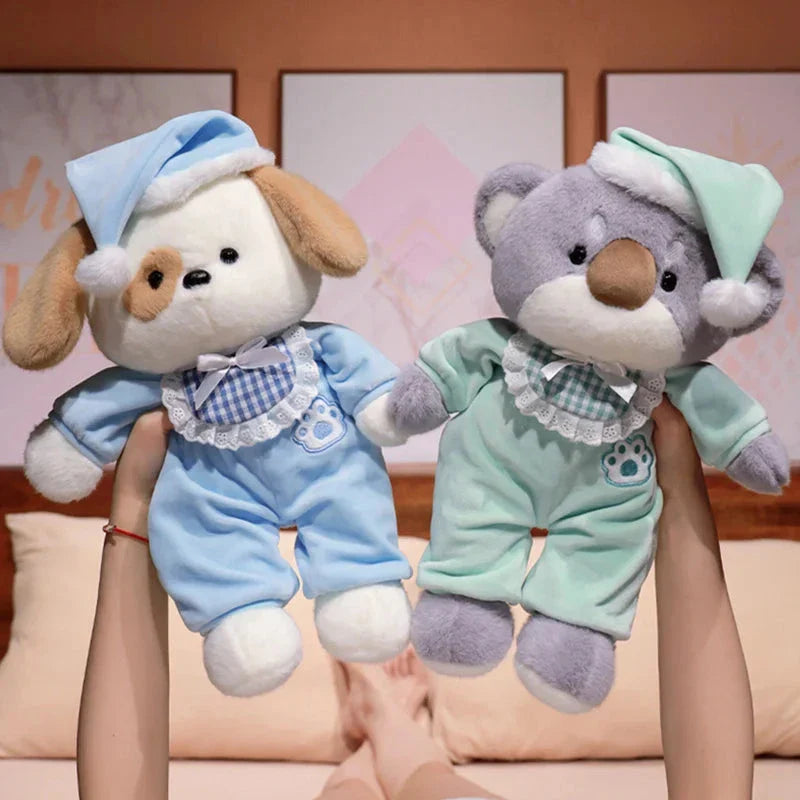 Bedtime Fox Koala Dog Pajama Party Plushies