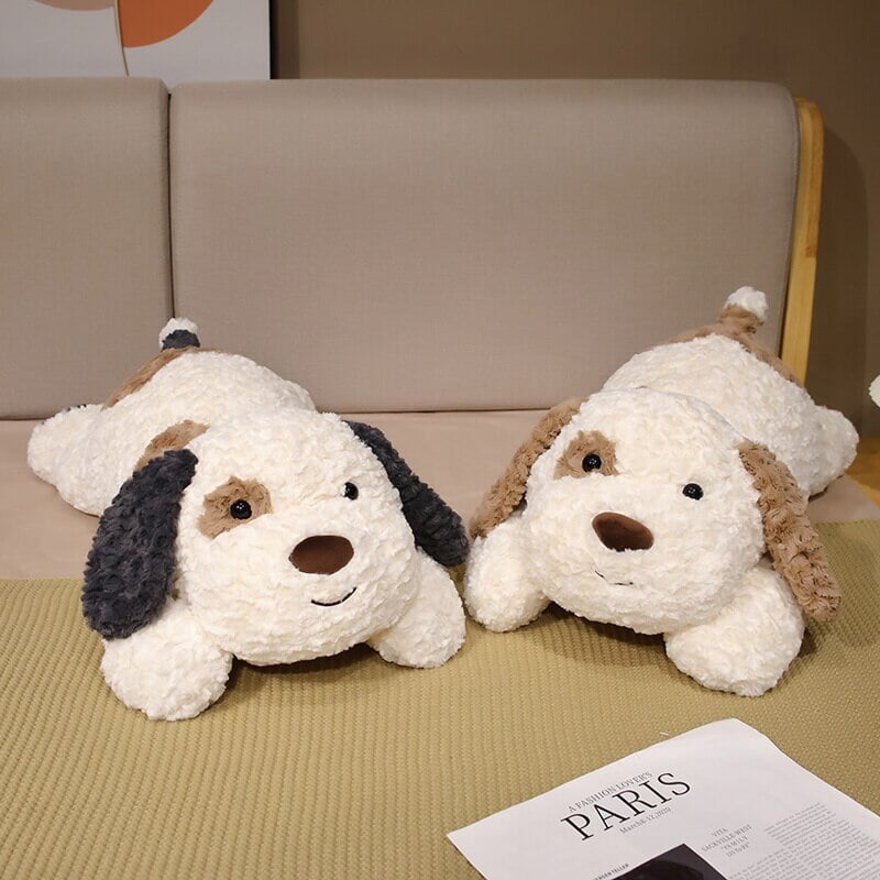 Alice & Georgina the Laying Spotty Dog Plushies