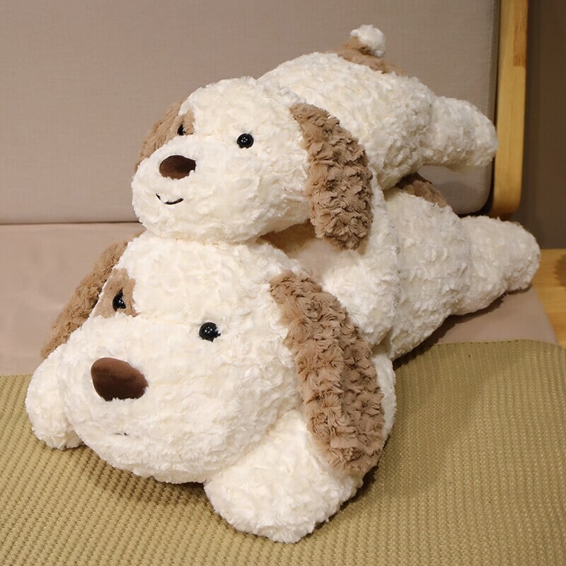 Alice & Georgina the Laying Spotty Dog Plushies
