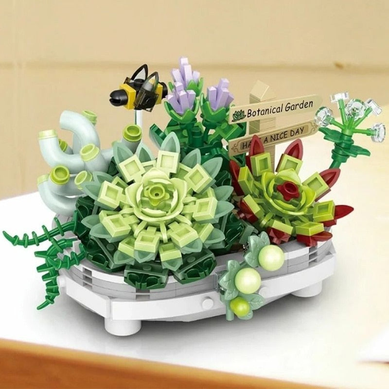 Bonsai Plant Pots Nano Building Set
