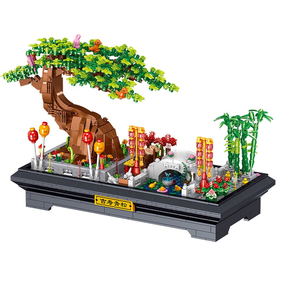 Bonsai Sakura Shrine Scenic Building Nano Sets Collection