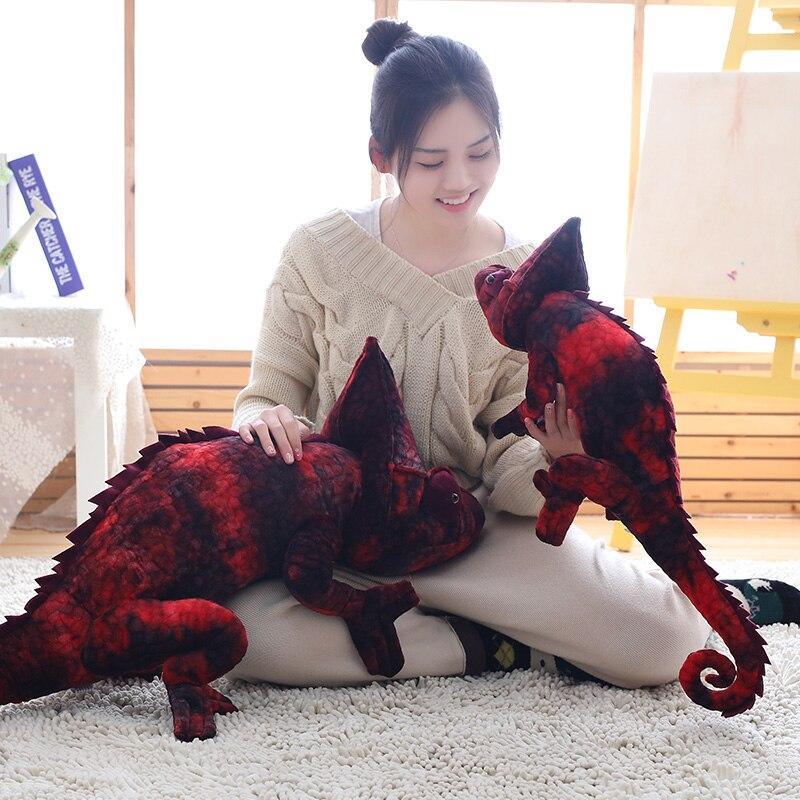 Brown & Red Chameleon Plush