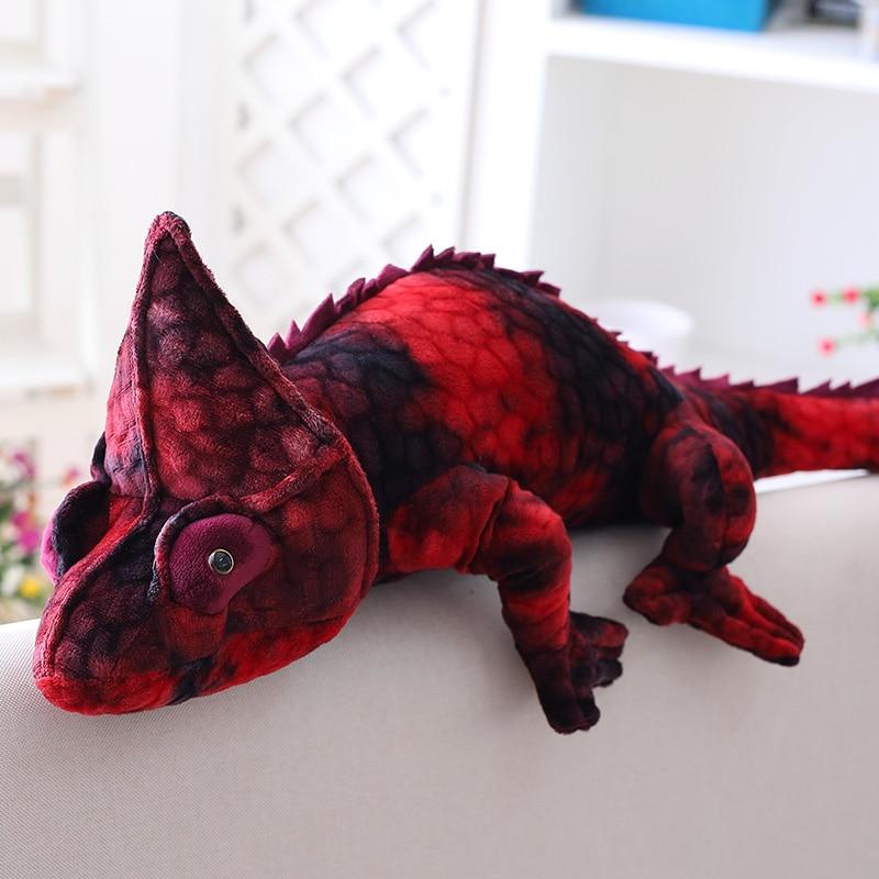 Brown & Red Chameleon Plush