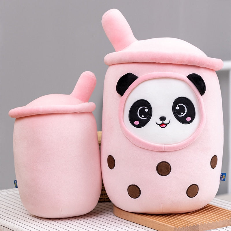 Bubble Tea Panda Family Plushies