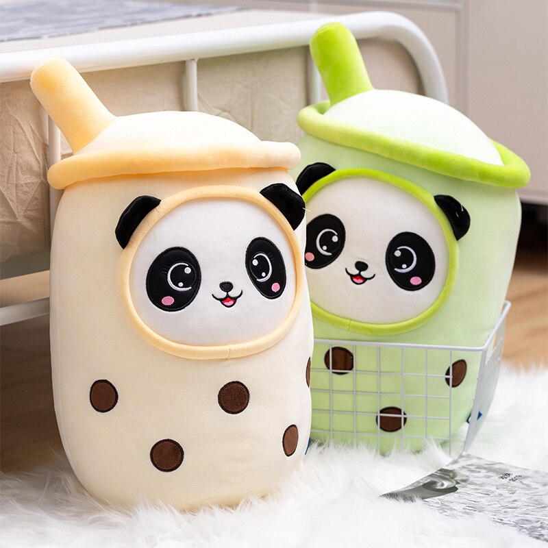 Bubble Tea Panda Family Plushies