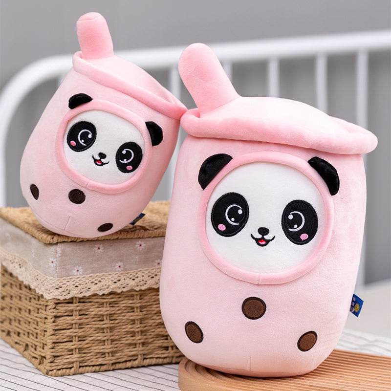 Bubble Tea Panda Family Plushies