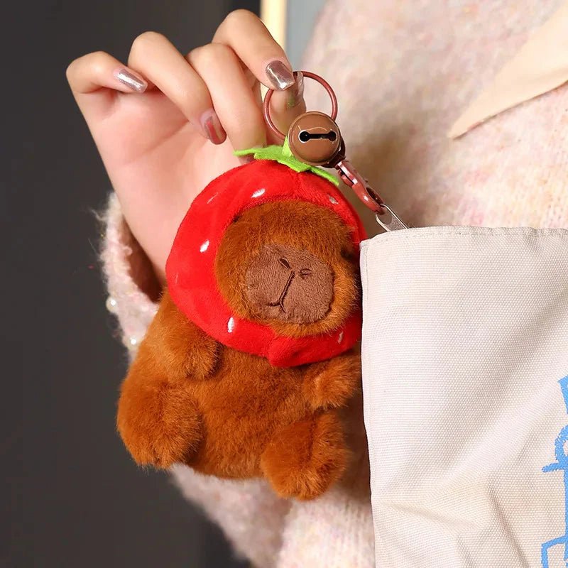Capybara Keychain Pendant Plush