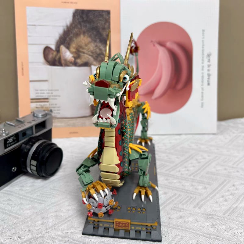 Chinese Dragon Statue Nano Building Blocks