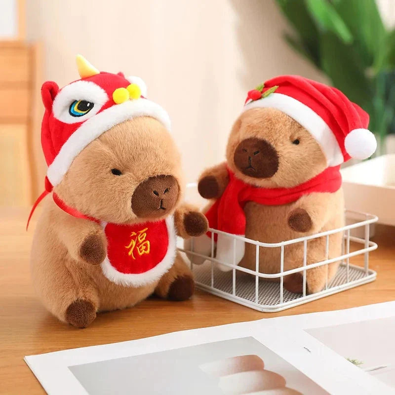 Christmas New Year Baby Capybara Plushies