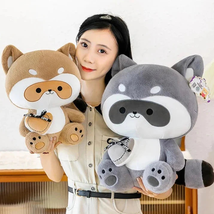 Coonie and Goonie the Raccoon Plushie Buddies