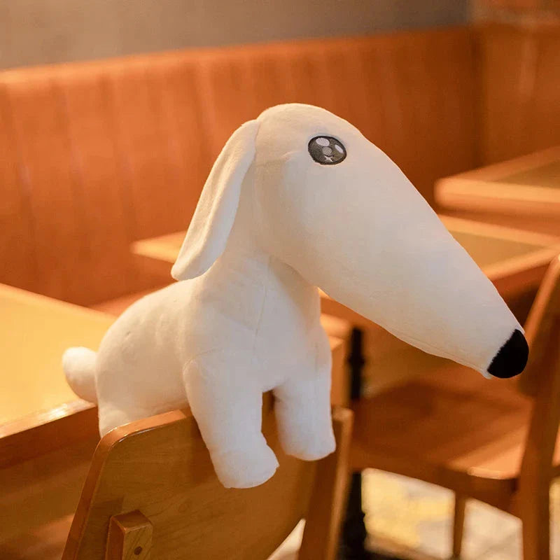 Cute Long Nose Borzoi Dog Plush