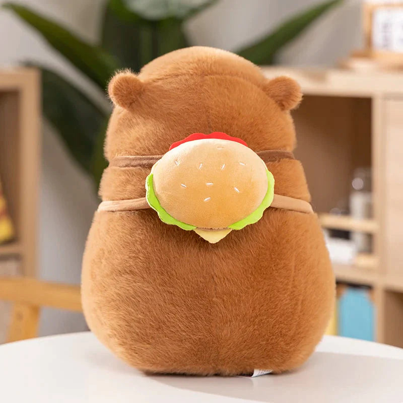 Fluffy Capybara Burger Bag Plushies