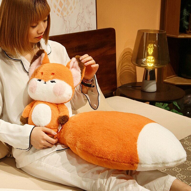 Fluffy Huge Tail Kawaii Fox Plushies