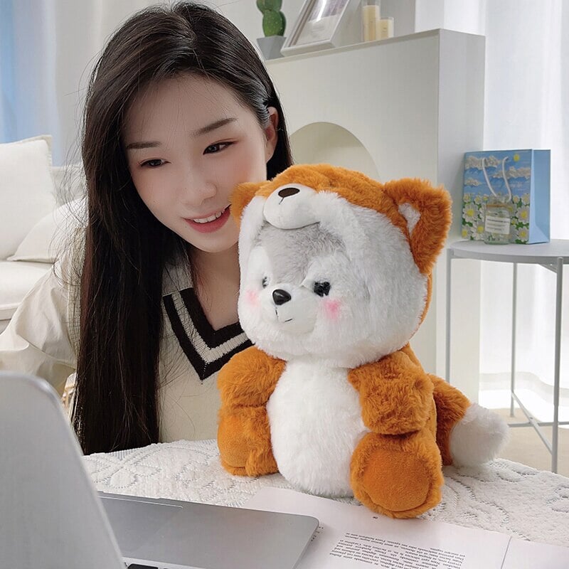 Fluffy Husky Plushie Squad