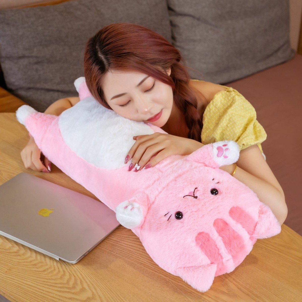 Fluffy Neko Cat Snuggle Buddies