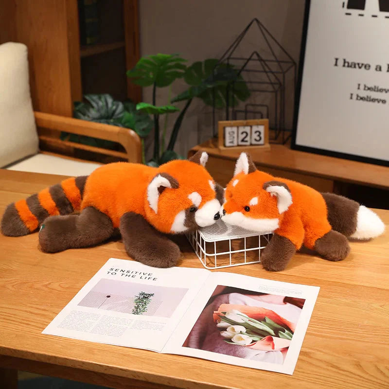 Fluffy Red Panda & Fox Plushies