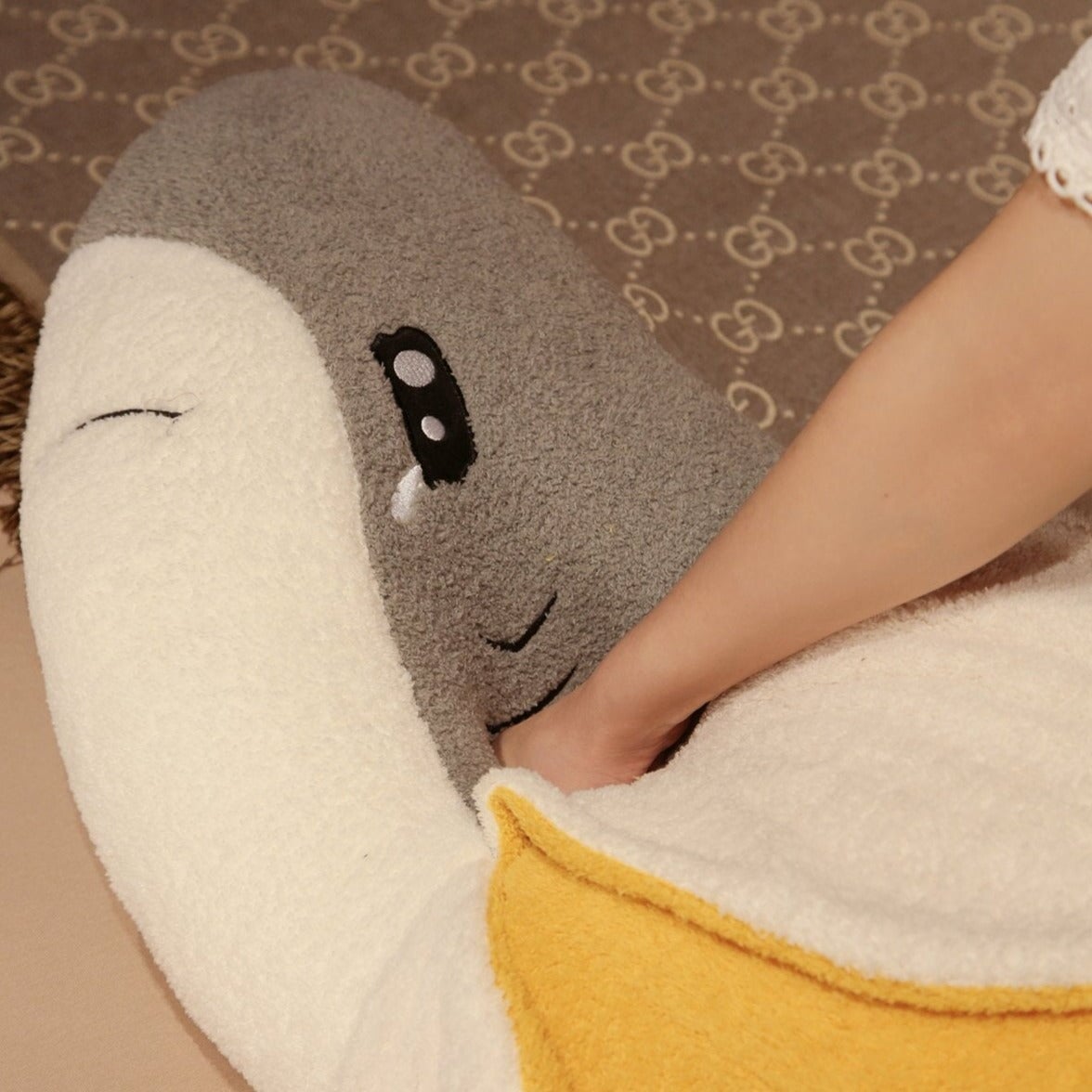 Fluffy Shark Banana Plushie