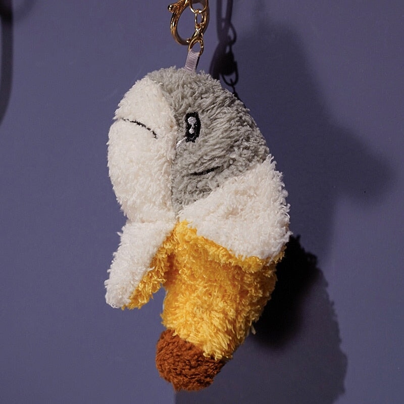 Fluffy Shark Banana Plushie