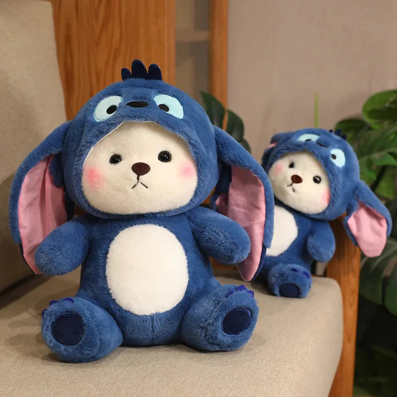Fluffy White Bear Donkey Outfit Plushie