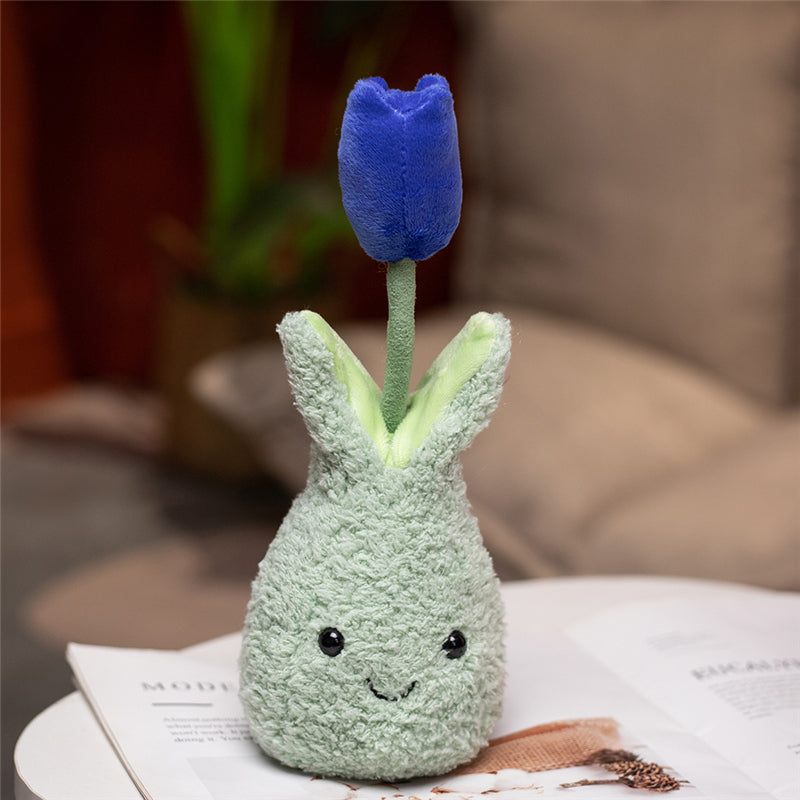 Friendly Cuddly Tulip 22cm Flower Pot Plushie Collection