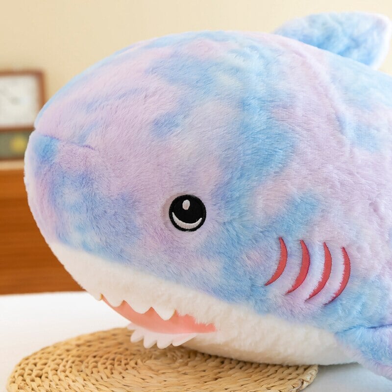 Fuzzy Rainbow Shark Plushie