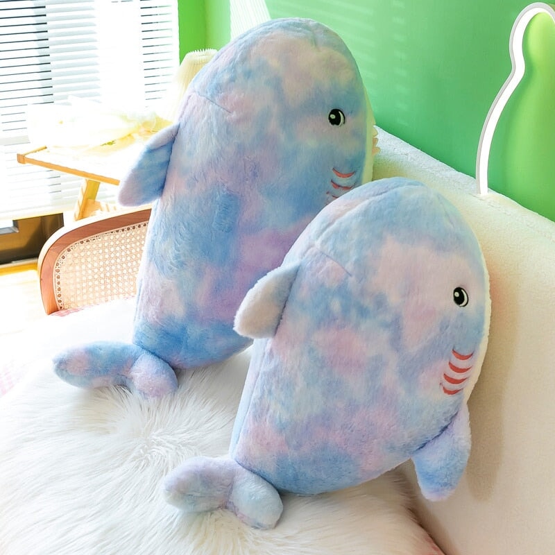 Fuzzy Rainbow Shark Plushie