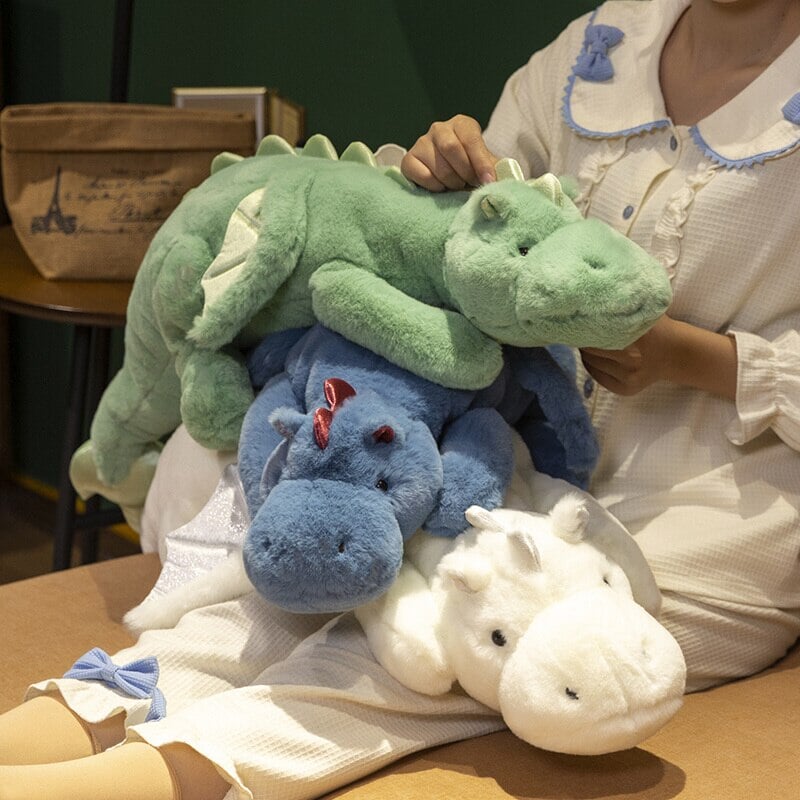 Giant Fluffy Dragon Plushie Collection