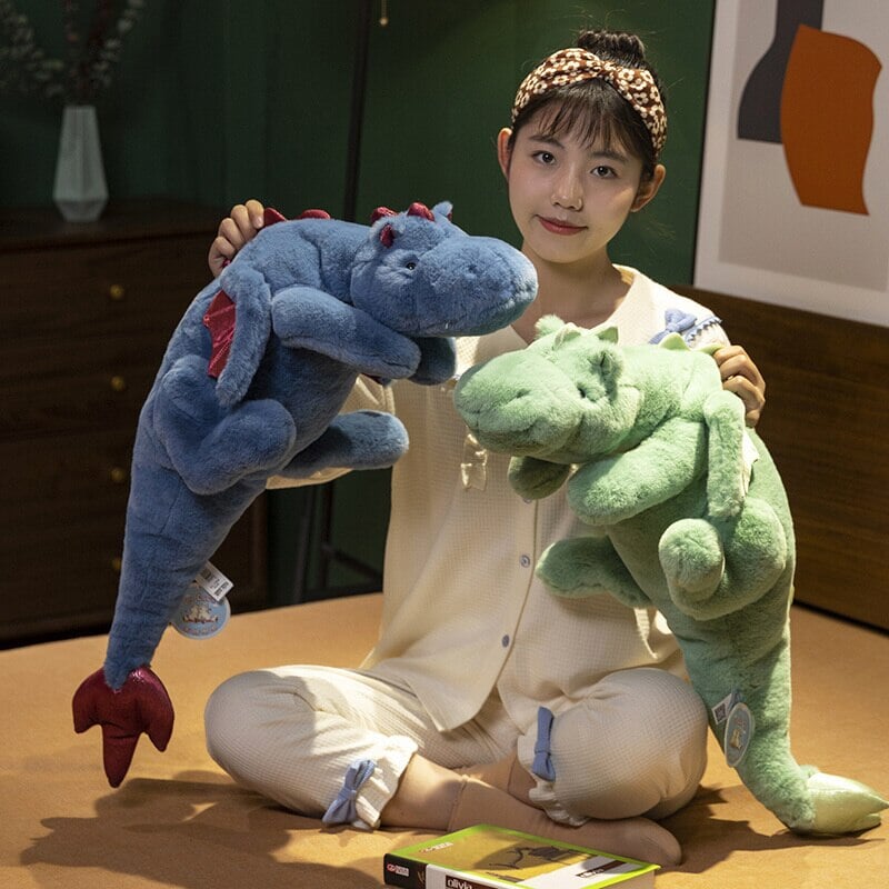 Giant Fluffy Dragon Plushie Collection