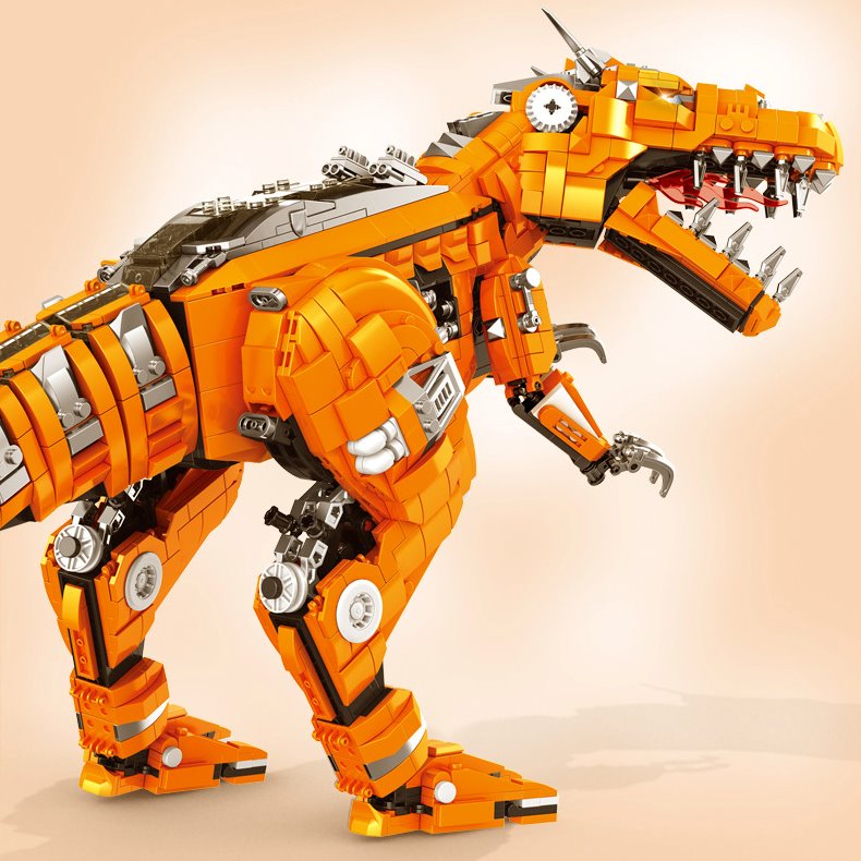 Golden Carnosaurus Building Blocks