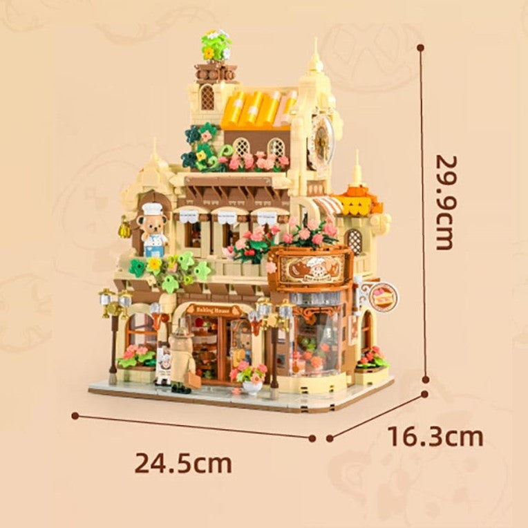 Honey Bear Cupcakes & Cookies Bakery Micro Building Blocks