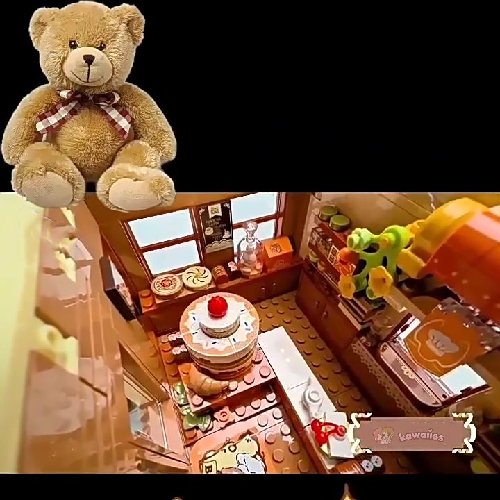 Honey Bear Cupcakes & Cookies Bakery Micro Building Blocks
