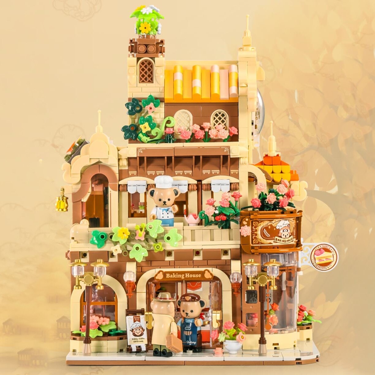 Honey Bear Cupcakes & Cookies Bakery Micro Building Blocks
