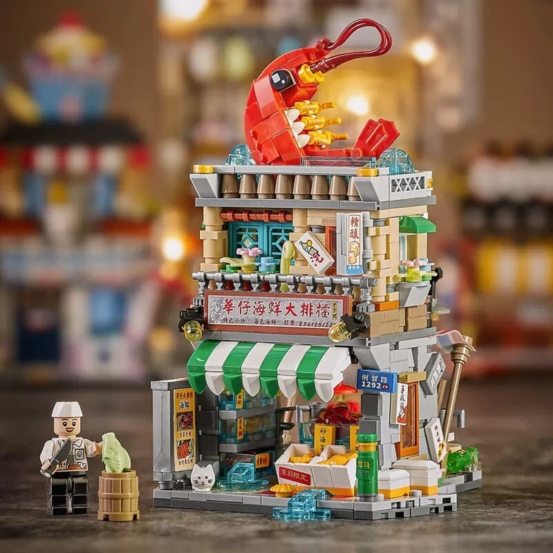 Hong Kong Restaurant Micro Building Blocks