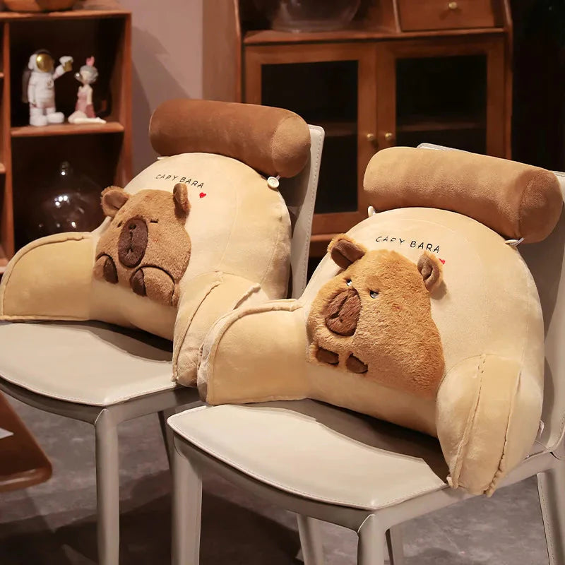 Huge Capybara Cushion Plush Backrest Seat