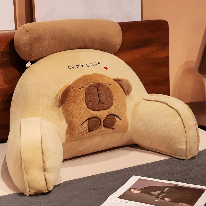 Huge Capybara Cushion Plush Backrest Seat