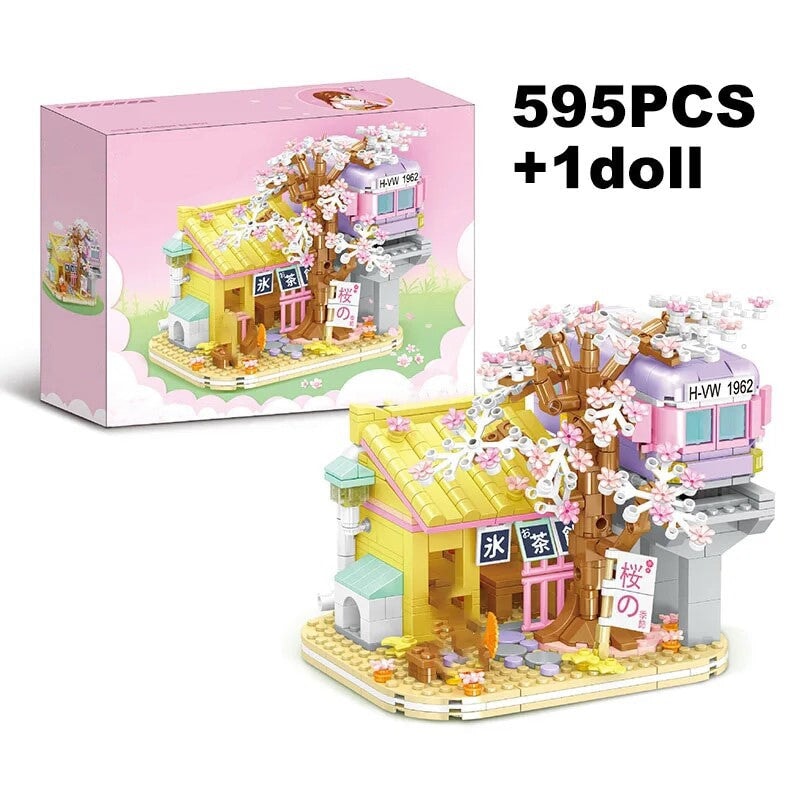 Izakaya and Chashitsu Sakura Micro Building Blocks
