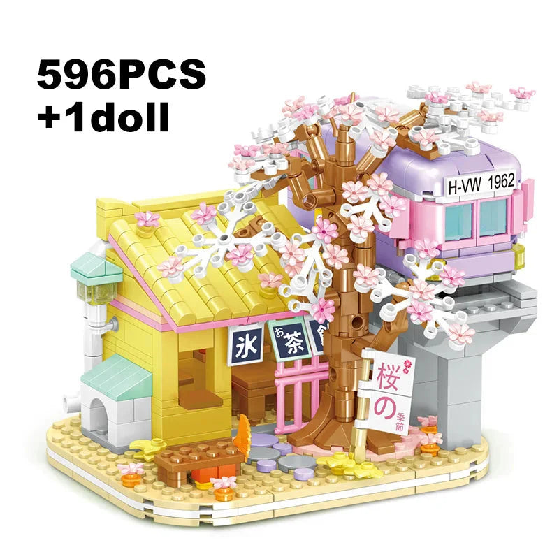 Izakaya and Chashitsu Sakura Micro Building Blocks