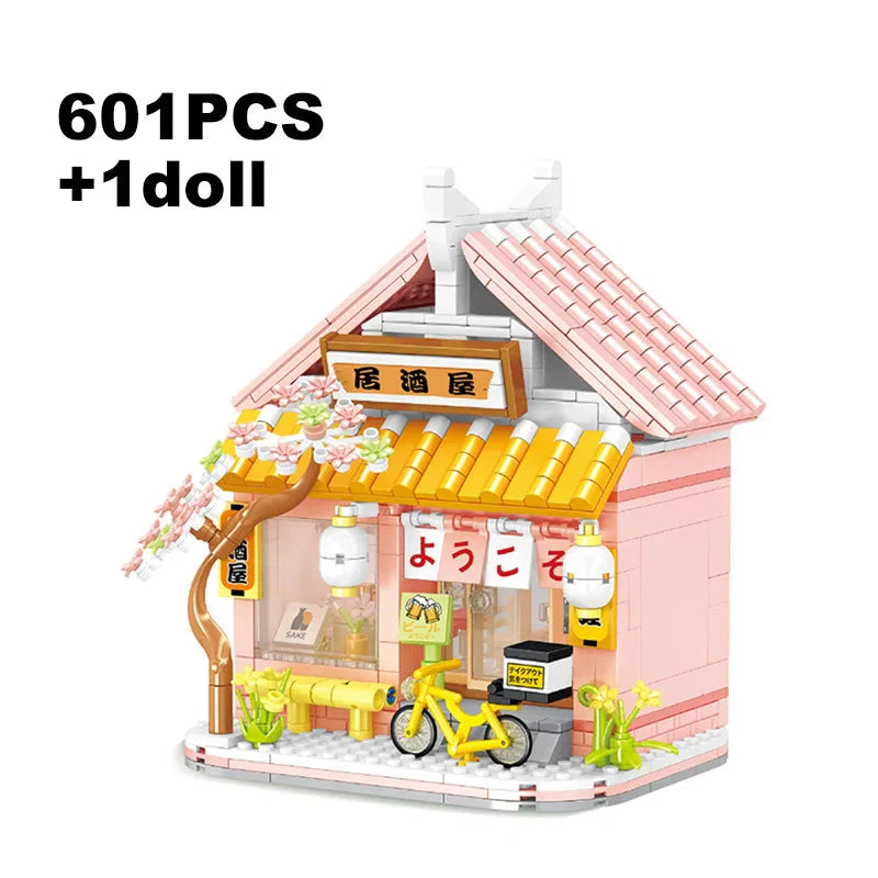 Izakaya and Chashitsu Sakura Micro Building Blocks