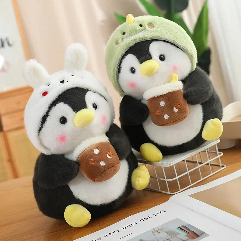 Kawaii Baby Penguin Plushies with Hats