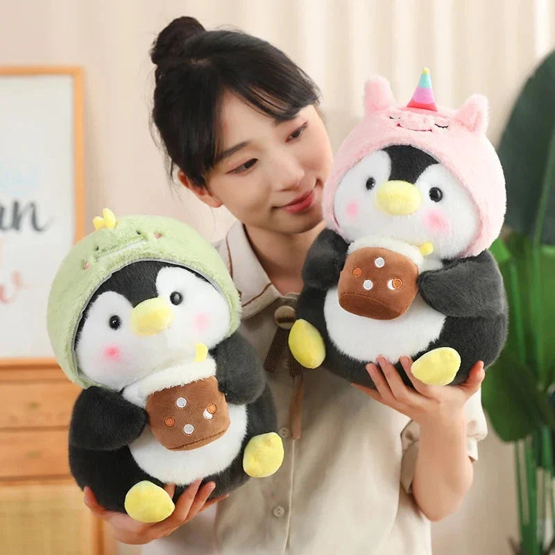 Kawaii Baby Penguin Plushies with Hats