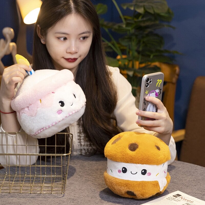 Kawaii Cake Plushie Strawberry Fruit Muffin Bakery Plushies