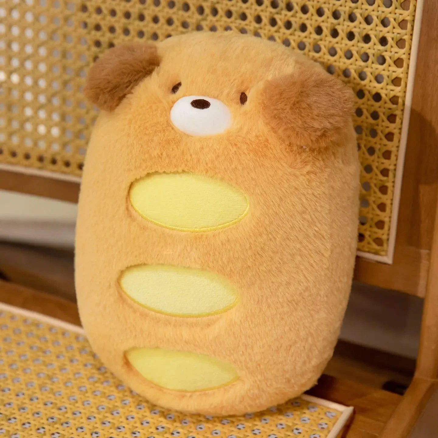 Kawaii Dog Bread Baguette Plushie